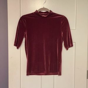 Velvet shirt for the fall